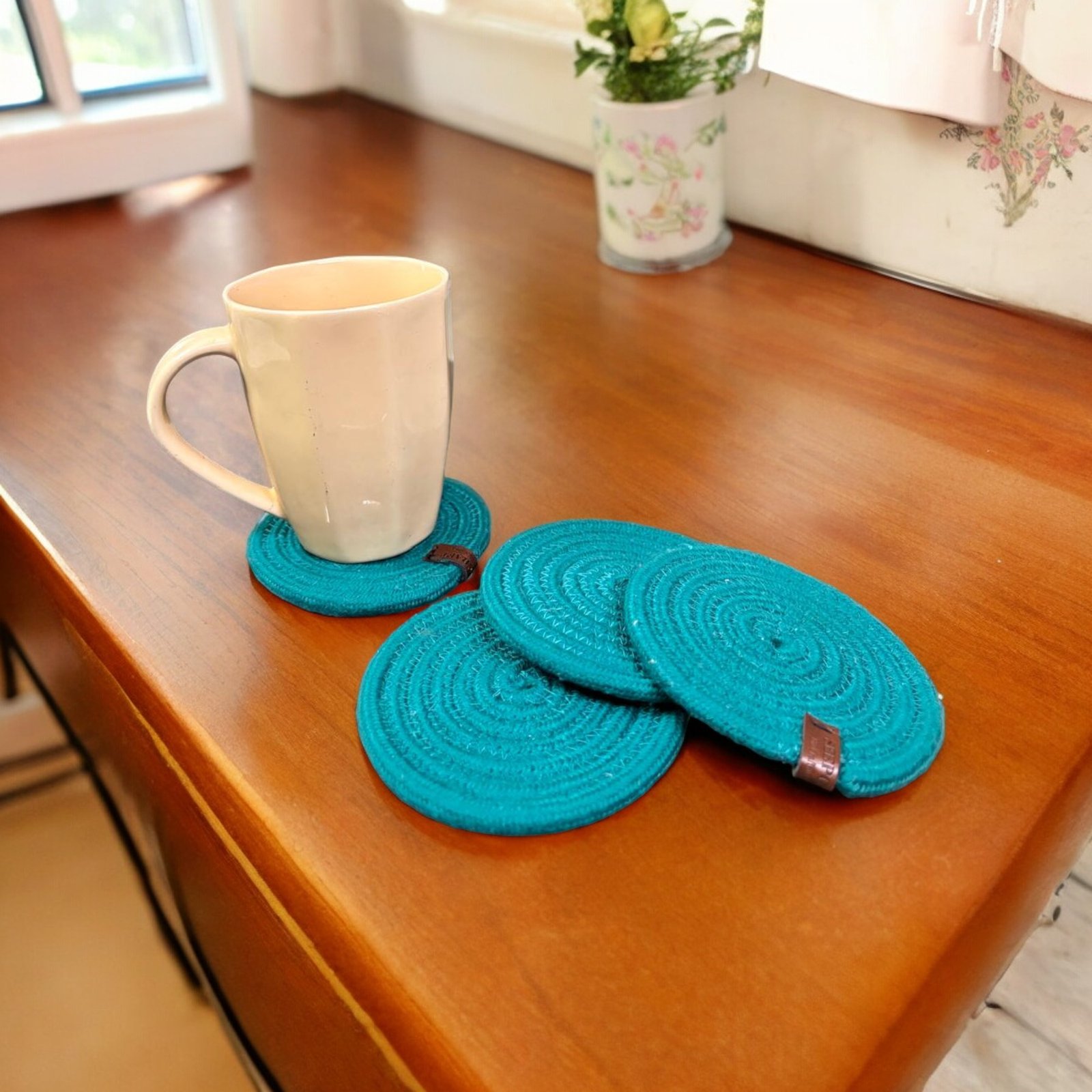 Cotton coaster set of 4