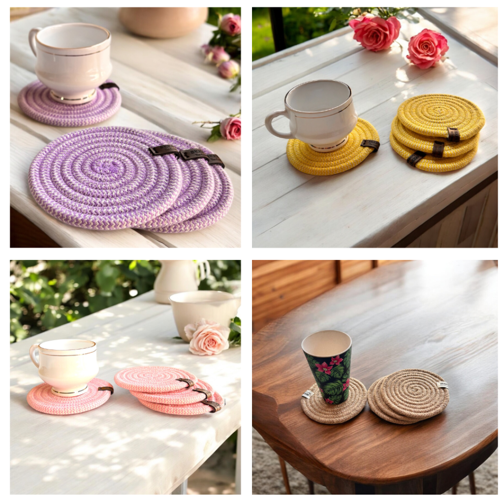 Image showing coasters set in different colours
