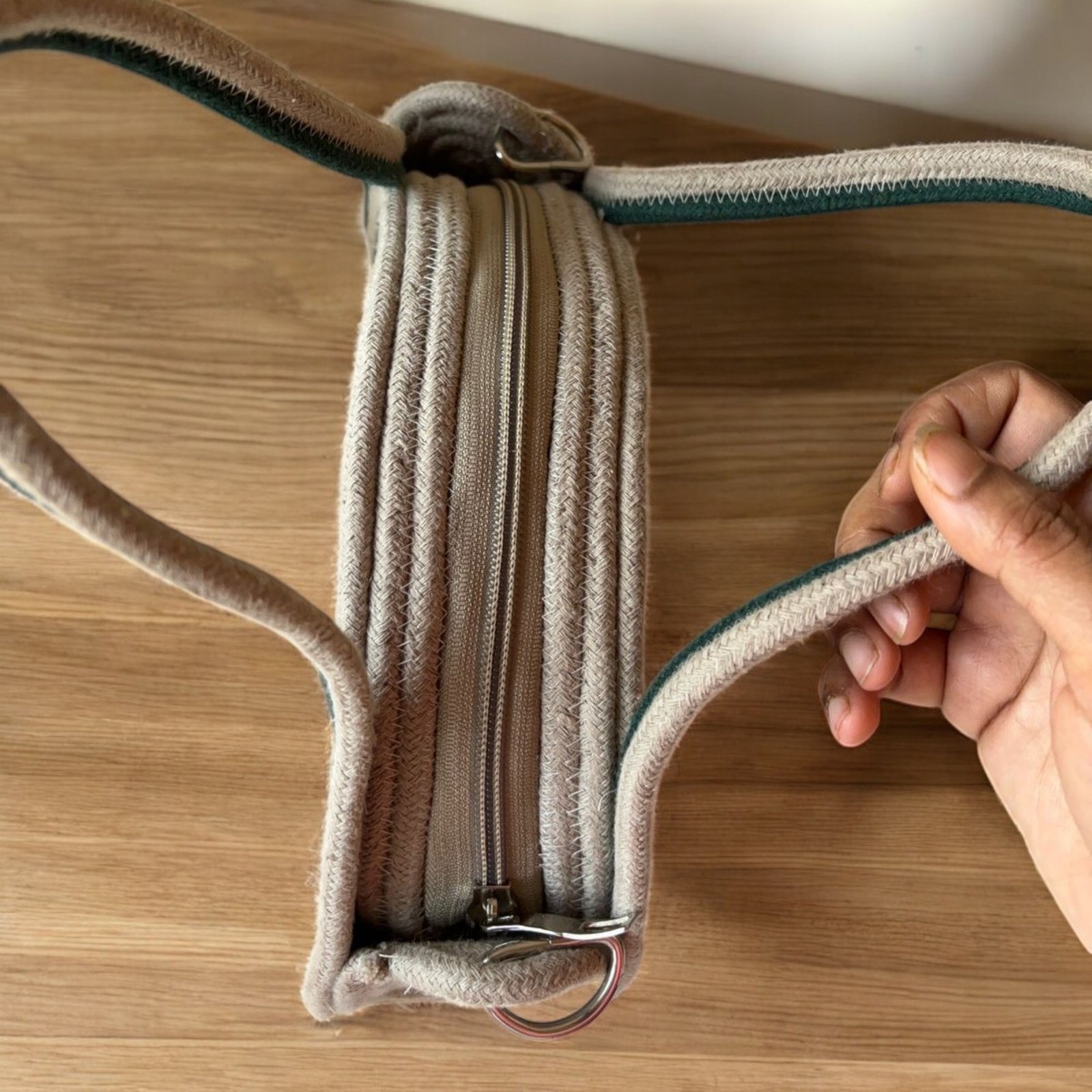 Handcrafted Cotton Cord Handbag